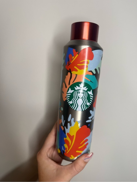 Starbucks Other - Starbucks summer 2020 Multicolor Tropical Leaf Stainless Bottle